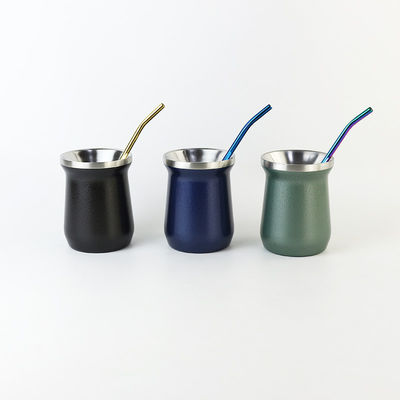 Taza de acero inoxidable aislada directamente botella portátil de jugo de café a prueba de fugas
