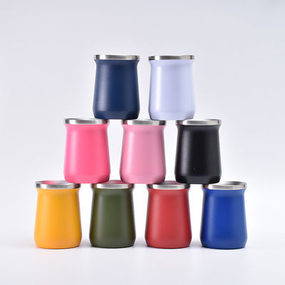 Tazas de té sostenibles 8oz Tazas de época con estilo de pared de acero inoxidable Vacuum Tumbler