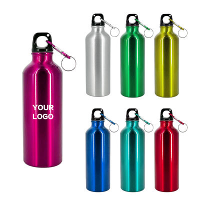 Colorida copa de excursión de metal de 20 oz Bpa botella de agua deportiva de aluminio libre para ecológico