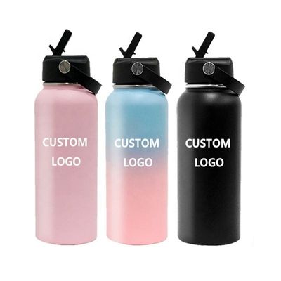 Logotipo personalizado botella de agua de espacio aislada de 22 oz para hervir agua en acero inoxidable
