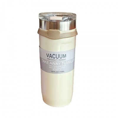 Todo en uno 710ML doble pared logotipo personalizado tumbler de café perfecto para su negocio