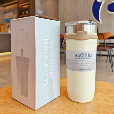 Todo en uno 710ML doble pared logotipo personalizado tumbler de café perfecto para su negocio