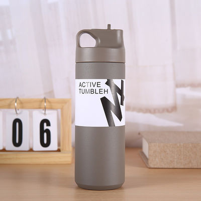 Botellas de agua potable de acero inoxidable con botella de mango