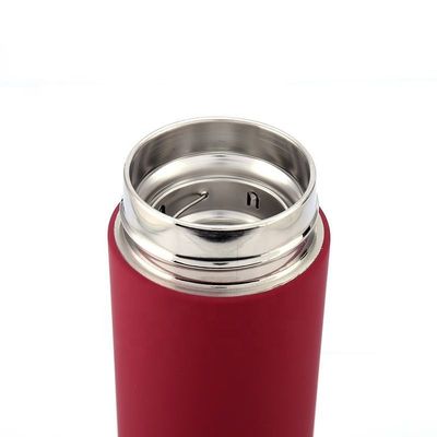 Botellas de vacío 500 ml Termos de té de acero inoxidable Botella de bebida aislada con filtro