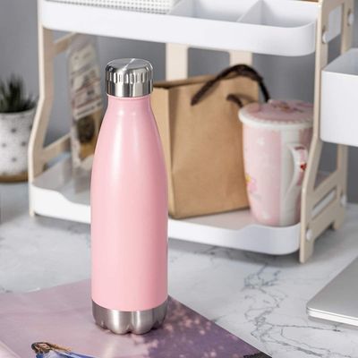 Botella de vacío de acero inoxidable de doble pared de 500 ml para mantener las bebidas calientes o frías