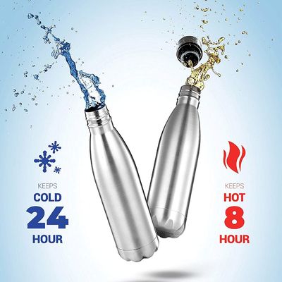 Botella de vacío de acero inoxidable de doble pared de 500 ml para mantener las bebidas calientes o frías