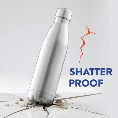Botella de vacío de acero inoxidable de doble pared de 500 ml para mantener las bebidas calientes o frías
