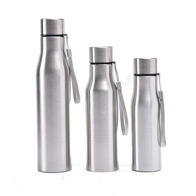 Botella de agua exterior de acero inoxidable de pared única con función de frío caliente 500/750/1000ml