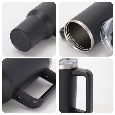 Logotipo de taza de tumbler personalizado Vacuo de acero aislado Tazas de café de 40 oz con mango para viajar
