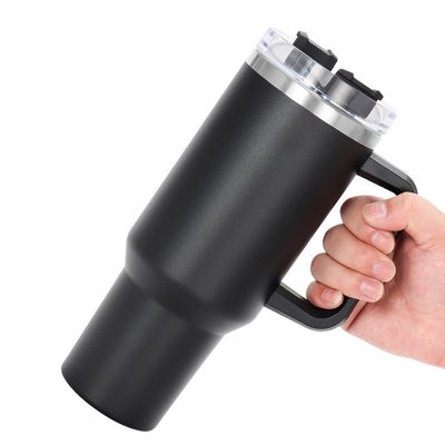 Logotipo de taza de tumbler personalizado Vacuo de acero aislado Tazas de café de 40 oz con mango para viajar