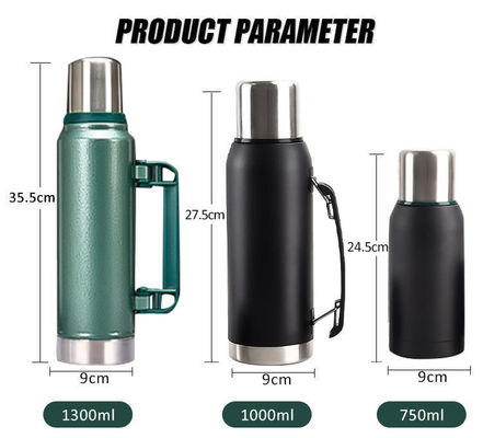 Caliente de viaje de acero inoxidable mejor aislado de gran capacidad con diseño interior personalizado