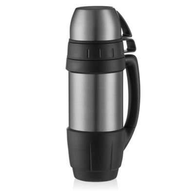 Botella de agua de acero inoxidable de 1000 ml aislada al vacío ideal para aventuras al aire libre