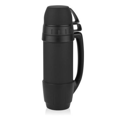 Botella de agua de acero inoxidable de 1000 ml aislada al vacío ideal para aventuras al aire libre
