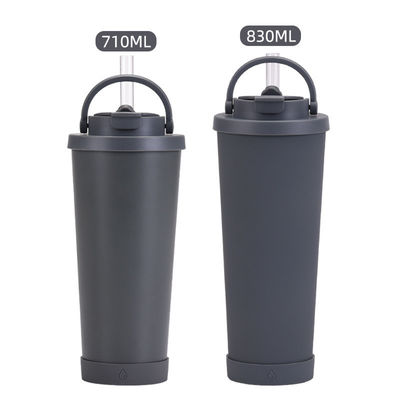 Logotipo personalizado Acceptable tumbler de vacío de acero inoxidable con tapa y taza de paja de viaje