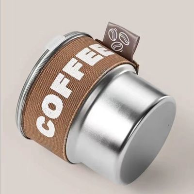 Taza de café de acero inoxidable 304 con tapa portátil y compacta