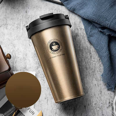 Taza de viaje taza de café tumbler aislado de vacío botella de agua 500ml para viajes de ocasión