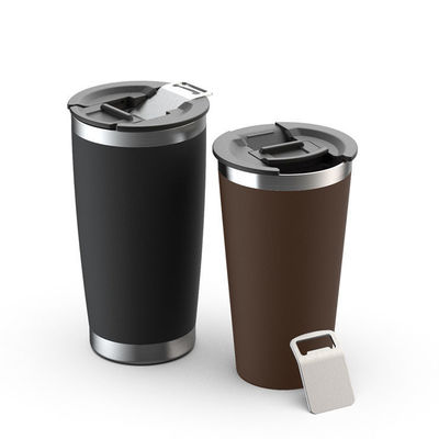 600ml de acero inoxidable para viajar con una taza para bebidas