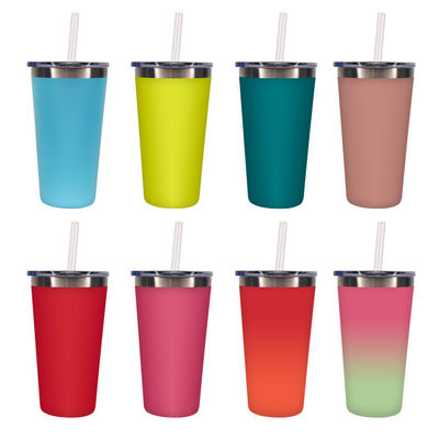Tipo de metal de acero inoxidable portátil aislado tumbler de viaje taza de café con tapa