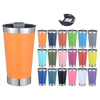 Botellas de vacío duraderas en el viaje Taza de café 20 oz de acero inoxidable delgado tumbler recto