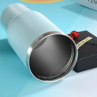 Taza de viaje personalizada y natural saludable de acero inoxidable aspirador de café con paja