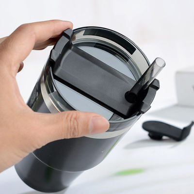 Taza de viaje personalizada y natural saludable de acero inoxidable aspirador de café con paja