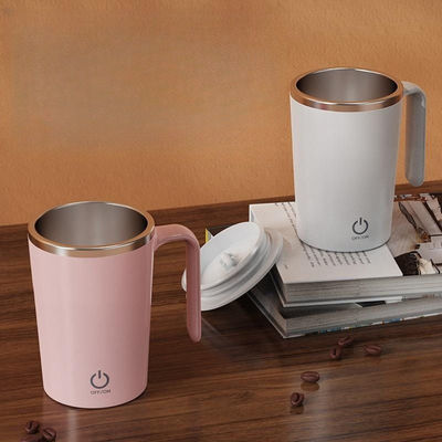 Oportunidad de viaje Diferencia de temperatura de acero inoxidable rosa Mezcladora de tazas de mezcla de café
