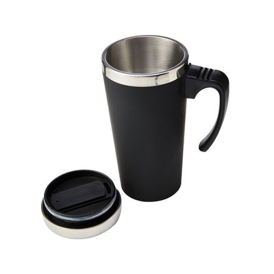 16 oz de doble pared de acero inoxidable taza de té con mango para almacenado en el tipo de bebida