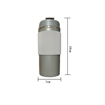 OFFICE CUP 450ml de acero inoxidable de doble pared Taza de café de viaje con estuche de silicona