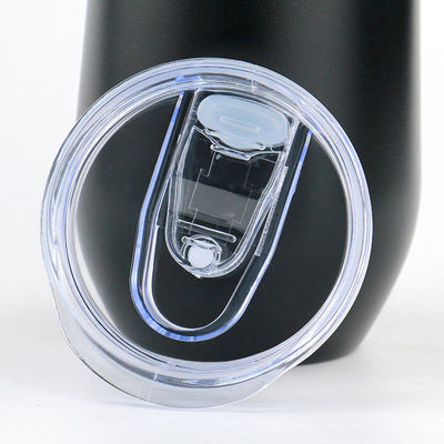 Tumbler de vino de huevo de acero inoxidable con revestimiento en polvo de color y aislamiento de doble pared
