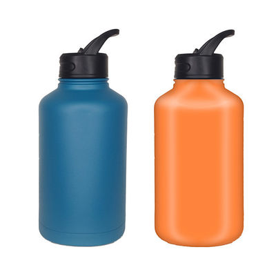 Botellas de vacío para acampar botellas de agua aisladas de acero inoxidable de 1800 ml