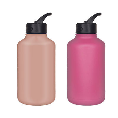 Botellas de vacío para acampar botellas de agua aisladas de acero inoxidable de 1800 ml