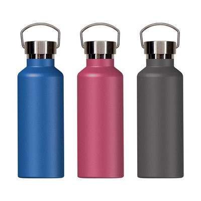 Bottle de agua deportiva de doble aislamiento de acero inoxidable para acampar