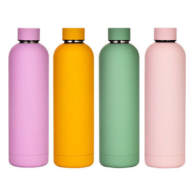 Vaso aislado al vacío de goma de pintura de copa recta para la boca pequeña de acero inoxidable