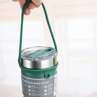 Taza de viaje portátil de acero inoxidable personalizada para acampar y actividades al aire libre