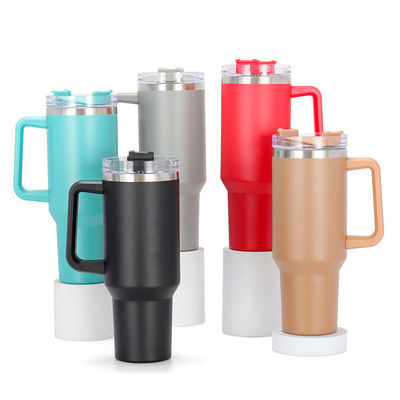 MUGS Logotipo personalizado 40 oz de acero inoxidable Cafeteras aisladas de vacío
