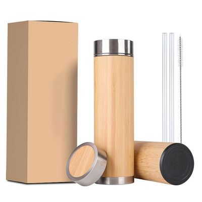 Flasco de vacío térmico de acero inoxidable 304 ecológico para taza recta y logotipo personalizado