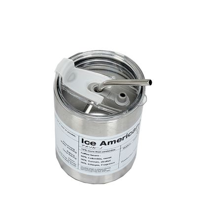 320ml/600ml de doble pared de vacío aislado de acero inoxidable tumbler con taza de café de paja