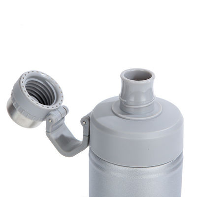 Flascos de vacío de acero inoxidable de 25 oz de color gris sustentable Termósidos Botella de agua aislada