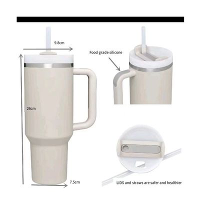 Acero inoxidable 40OZ Aventura Logotipo personalizado Tumbler de viaje con mango personalizar el color