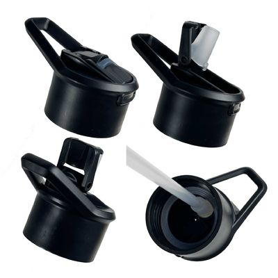 Seguridad 32 oz / 1000 ml de doble pared de vacío aislado botella de agua de acero inoxidable con tapa de paja