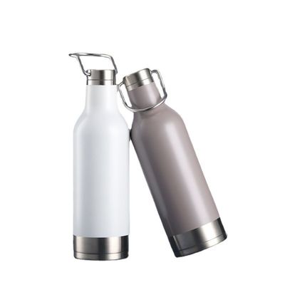 Regalo para el hogar y el deporte 500ml de acero inoxidable de goma mate pintura de doble pared frasco térmico con color personalizado