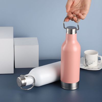 500 ml de capacidad Flasca de vacío exterior Taza aislada de boca pequeña con logotipo personalizado