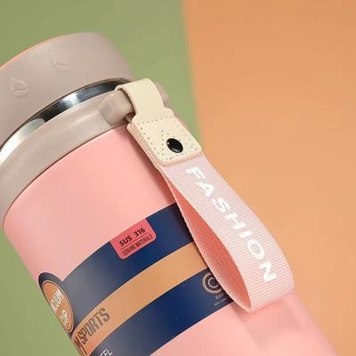 Diseño minimalista Copa de termo de acero inoxidable para senderismo y campamento al aire libre portátil