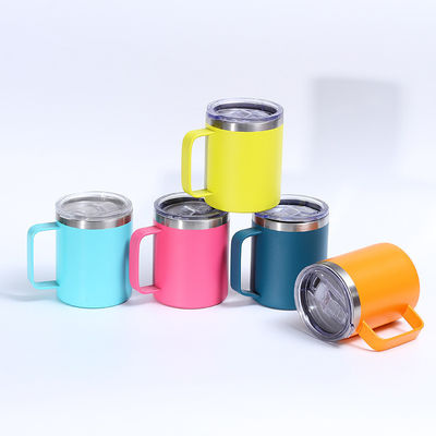 12 oz / 14 oz de acero inoxidable taza de taza de doble capa de vacío de polvo recubierto taza de color personalizado