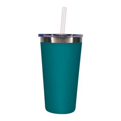Disfrute de sus bebidas favoritas en el camino con este tumbler aislado de acero inoxidable de 550 ml