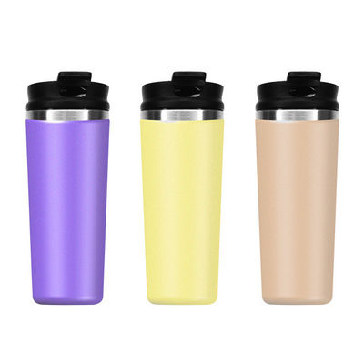 Oportunidad de campamento Logotipo personalizado Botella de agua de acero inoxidable con paja y tapas de plástico