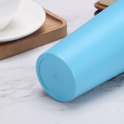 304 de acero inoxidable en el interior Tazas de café de doble pared Taza de viaje al vacío con tapa y paja