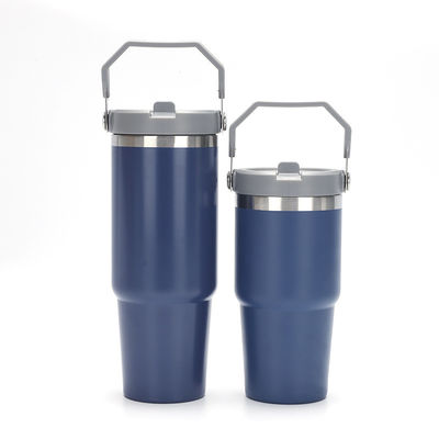 Regalos de negocios 40 oz de acero inoxidable vacío aislado taza de café con tapa y mango