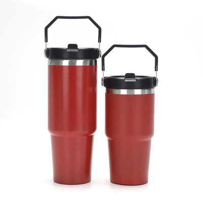 Regalos de negocios 40 oz de acero inoxidable vacío aislado taza de café con tapa y mango