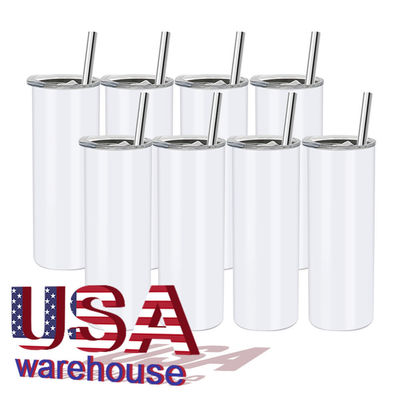 En stock 20 oz de acero inoxidable doble pared delgada recta sublimación tumbler para la venta